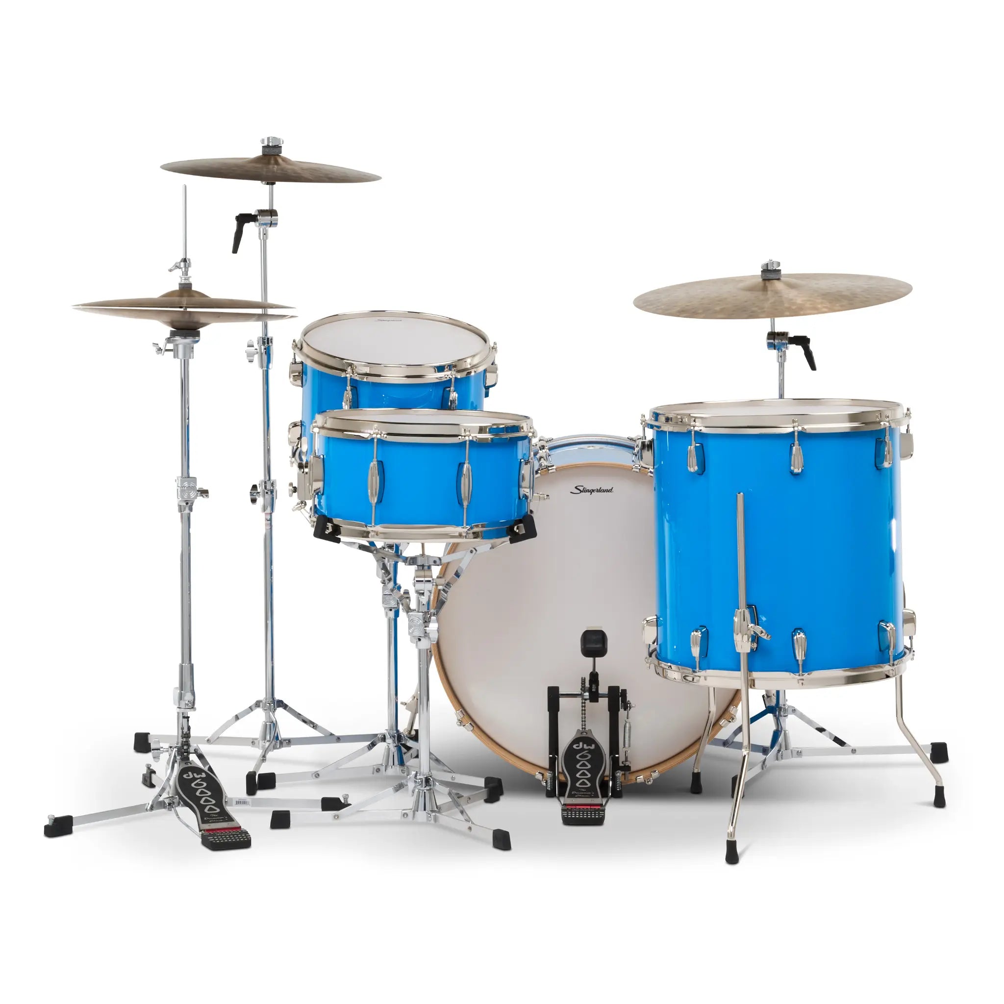 Slingerland Studio King 4pc Drum Set 22/13/16/14 Lunar Blue