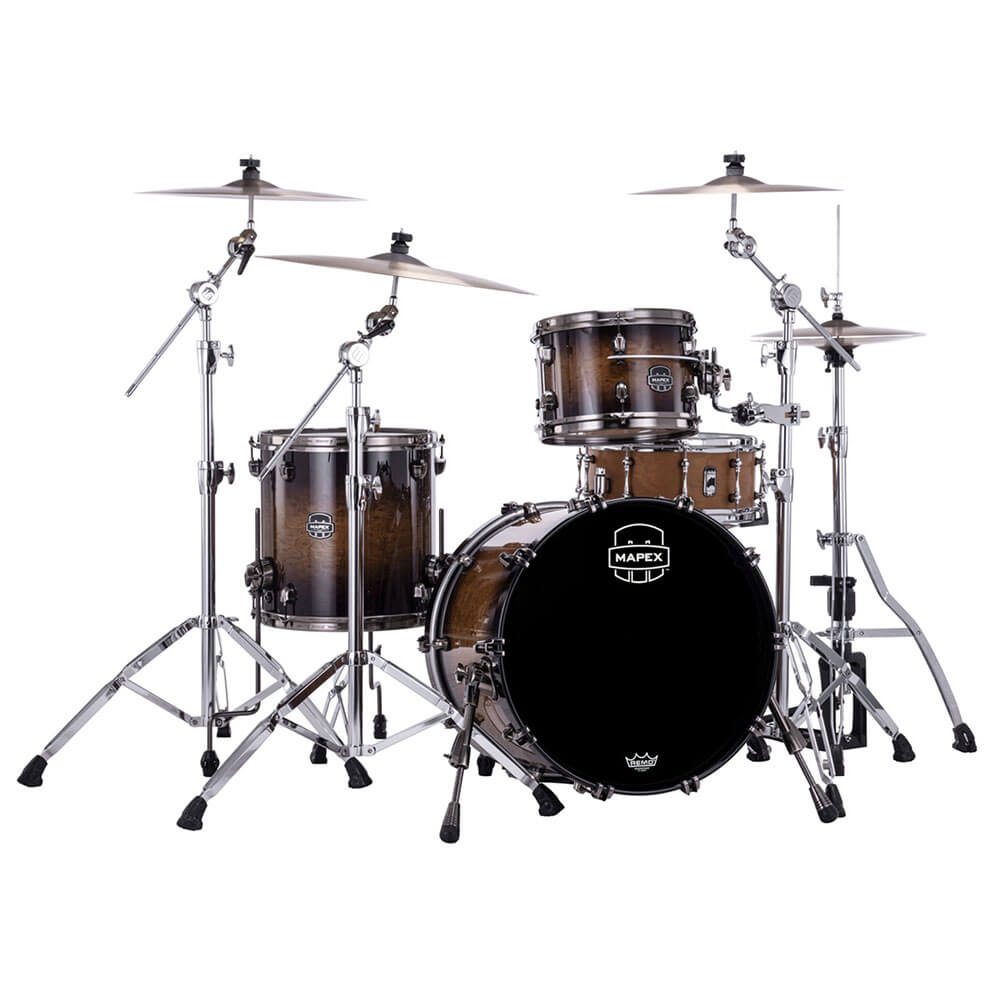 Mapex Saturn Evolution Hybrid Straight Ahead 3pc Drum Set Exotic Night Forest Burst