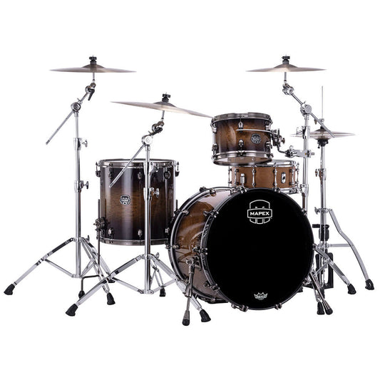 Mapex Saturn Evolution Hybrid Organic Rock 3pc Drum Set Exotic Night Forest Burst
