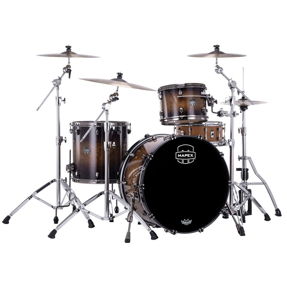 Mapex Saturn Evolution Hybrid Powerhouse Rock 3pc Drum Set Exotic Night Forest Burst