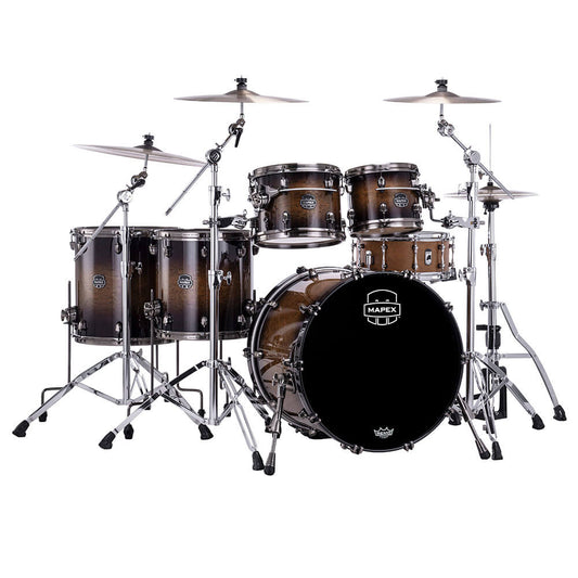 Mapex Saturn Evolution Workhorse 5pc Birch Drum Set Exotic Night Forest Burst