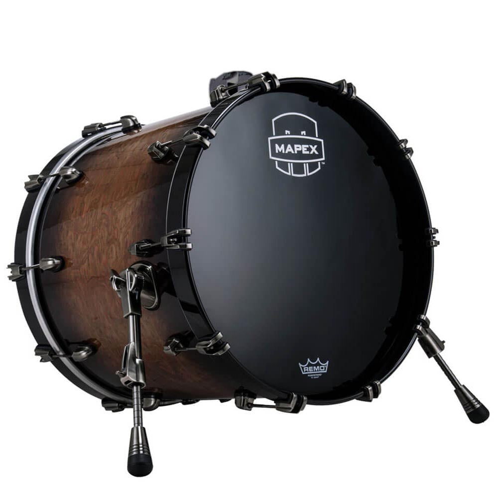 Mapex Saturn Evolution Maple Bass Drum 18x14 w/Mount Bracket Exotic Night Forest Burst