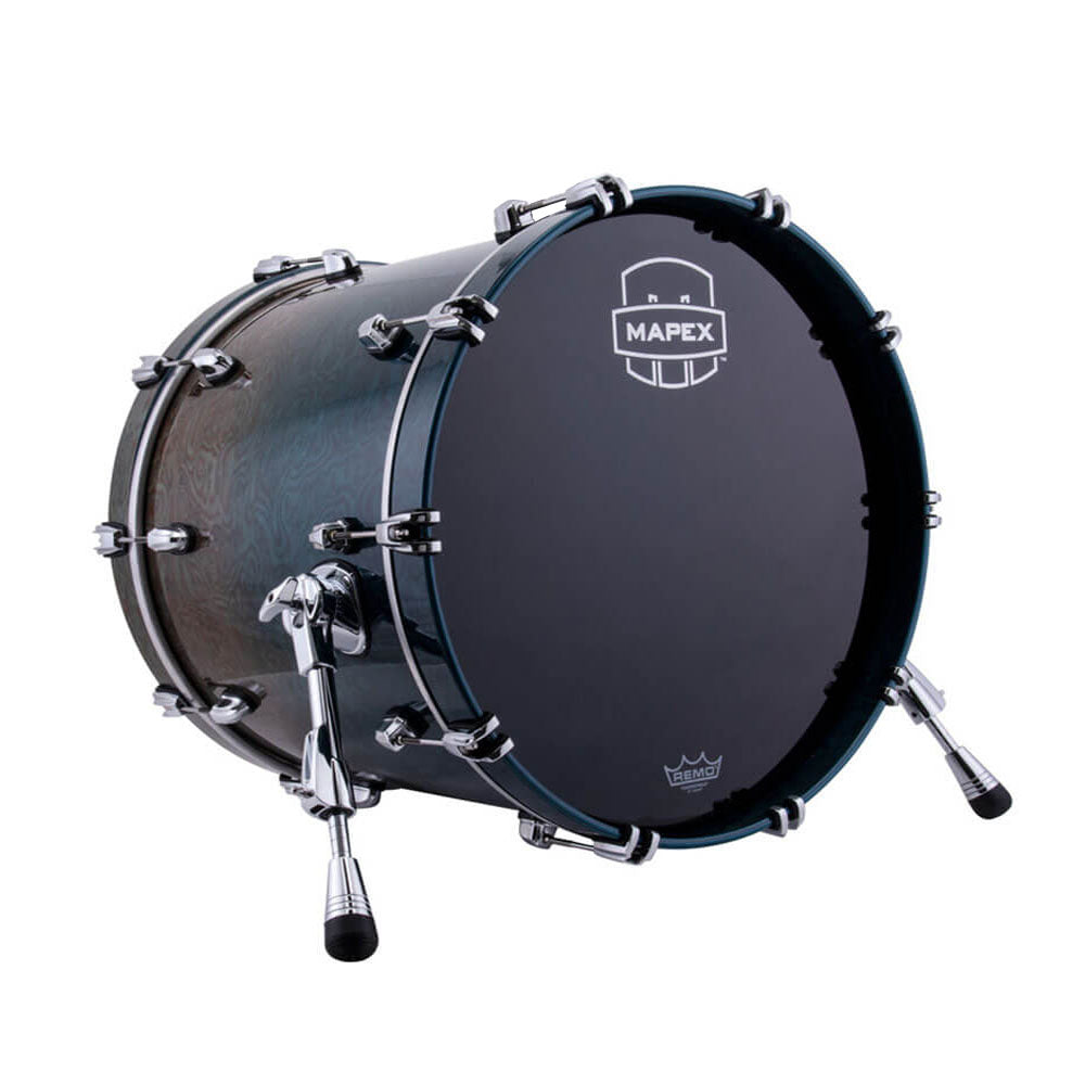Mapex Saturn Evolution Maple Bass Drum 18x14 (No Mount) Exotic Aegean Fade