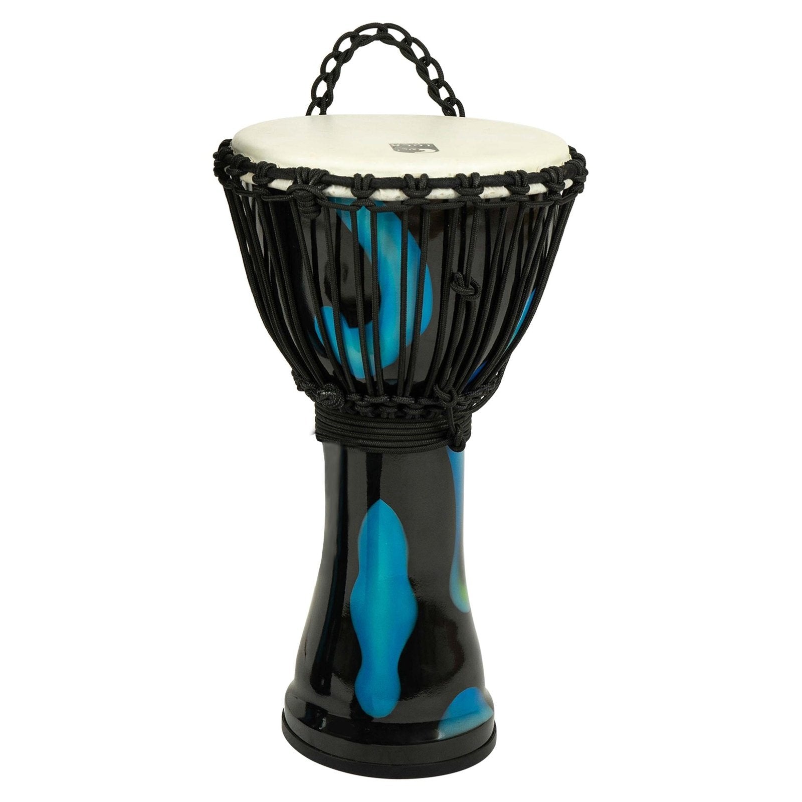 Toca Freestyle Rope-Tuned Djembe w/Goatskin Head 10" Blue Magma - Drum Center Of Portsmouth