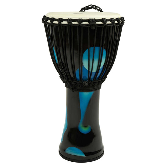 Toca Freestyle Rope-Tuned Djembe w/Goatskin Head 12" Blue Magma - Drum Center Of Portsmouth