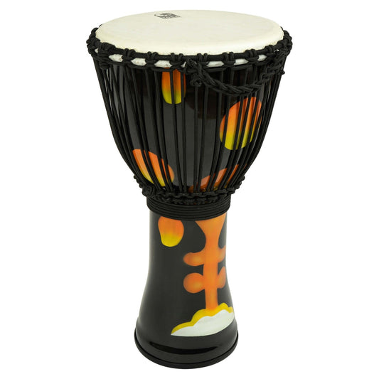 Toca Freestyle Rope-Tuned Djembe w/Goatskin Head 12" Orange Magma - Drum Center Of Portsmouth