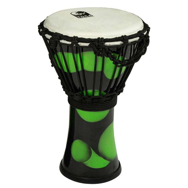 Toca Freestyle Rope-Tuned Djembe w/Goatskin Head 7" Green Magma - Drum Center Of Portsmouth