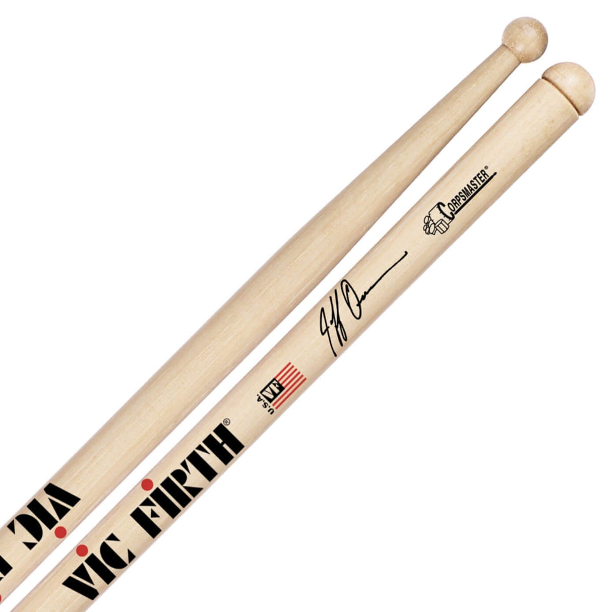 Vic Firth Corpsmaster Signature Jeff Queen Solo Snare Drum Stick - Drum Center Of Portsmouth