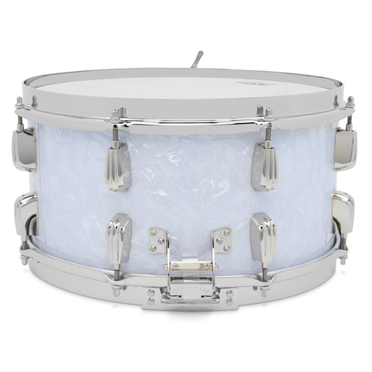 Slingerland Solid Maple Radio King Snare Drum 14x7 White Marine Pearl - Drum Center Of Portsmouth