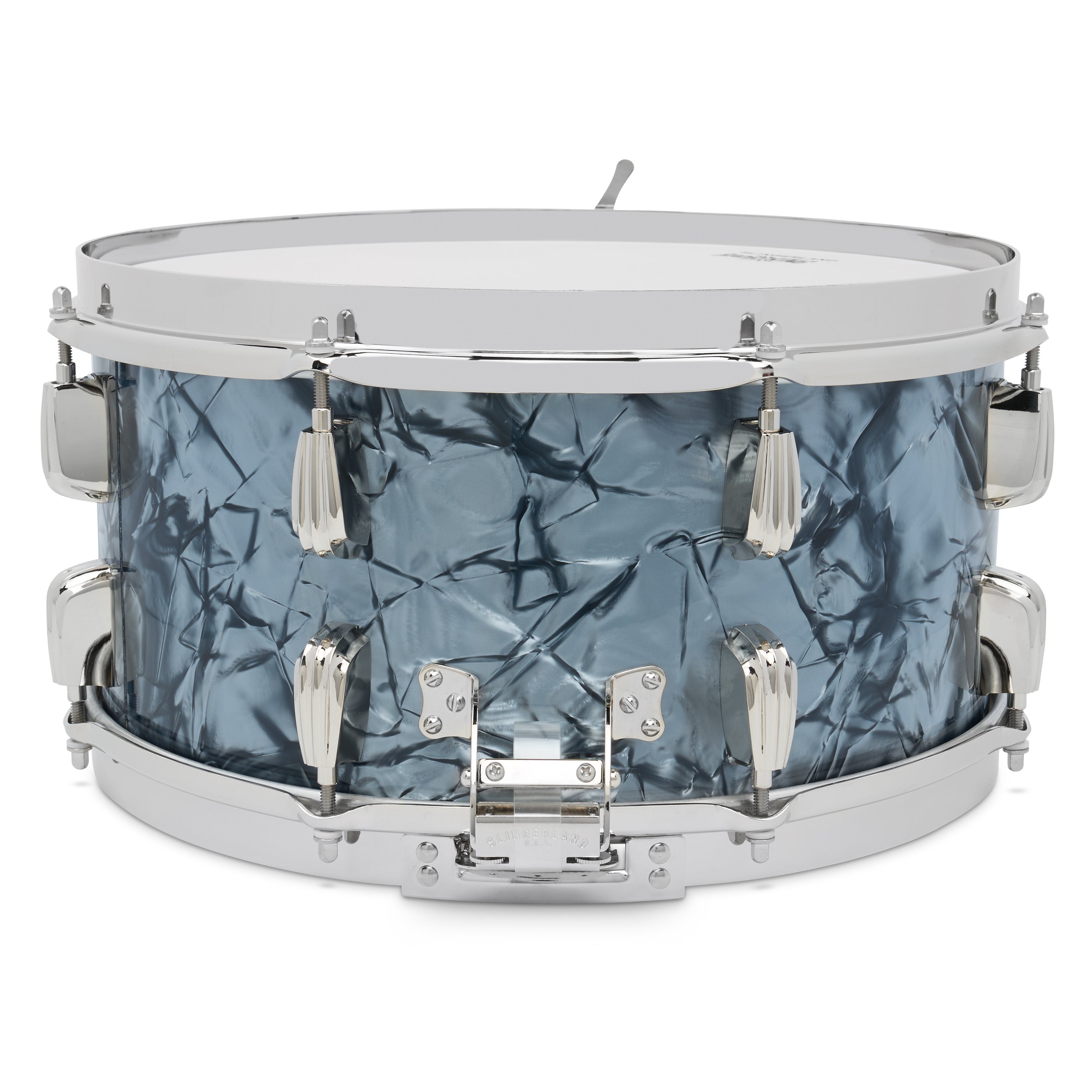 Slingerland Radio King Solid Maple Snare Drum 14x7 Black Diamond Pearl - Drum Center Of Portsmouth