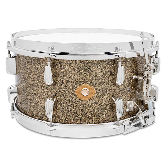 Slingerland Solid Maple Snare Drum 14x7 Gold Glass