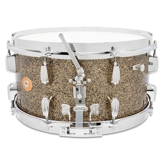 Slingerland Solid Maple Snare Drum 14x7 Gold Glass