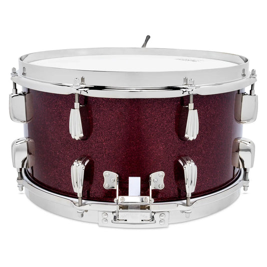 Slingerland Solid Maple Snare Drum 14x7 Maroon Glass