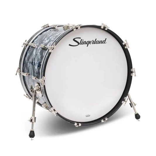 Slingerland Radio King Bass Drum 22x14 Black Diamond Pearl