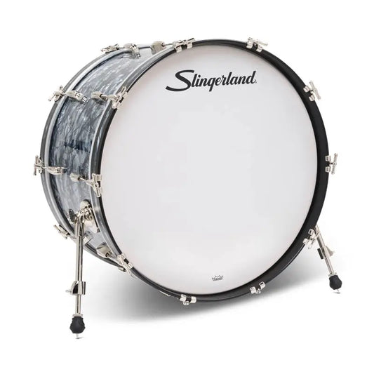 Slingerland Radio King Bass Drum 24x14 Black Diamond Pearl