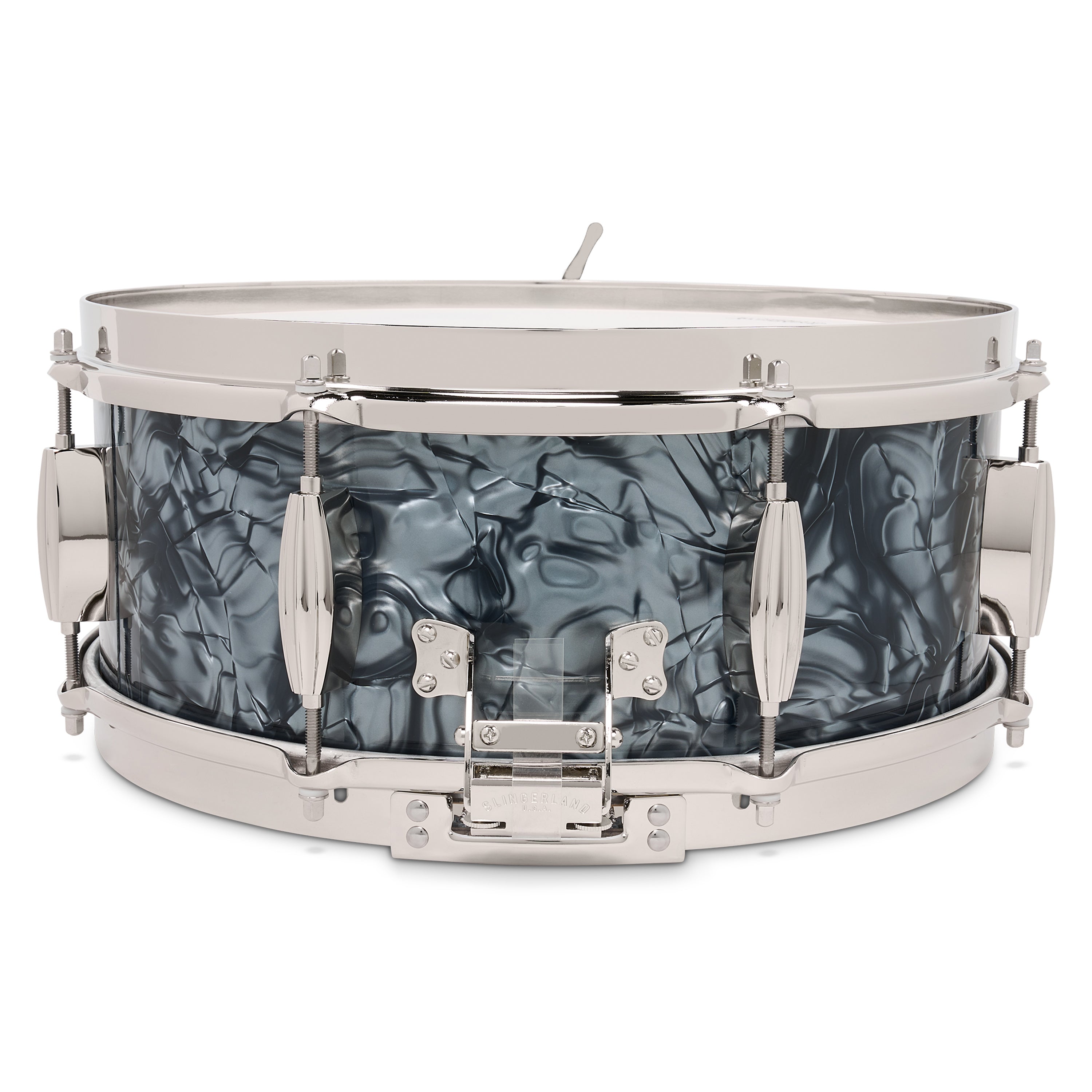Slingerland Radio King Solid Maple Snare Drum 14x5.5 Black Diamond Pearl - Drum Center Of Portsmouth