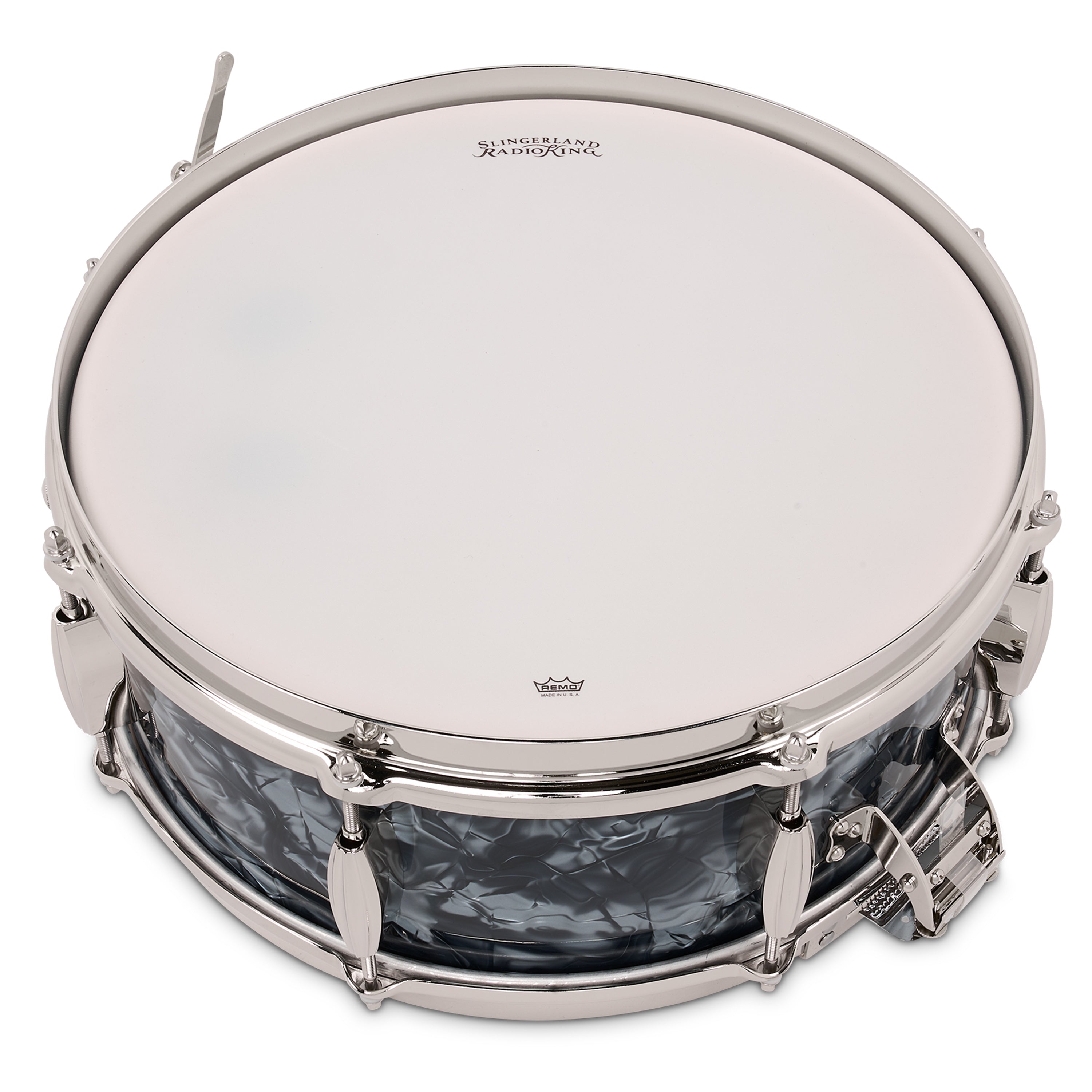 Slingerland Radio King Solid Maple Snare Drum 14x5.5 Black Diamond Pearl - Drum Center Of Portsmouth
