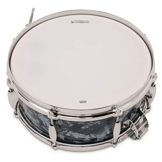 Slingerland Radio King Solid Maple Snare Drum 14x7 Black Diamond Pearl - Drum Center Of Portsmouth