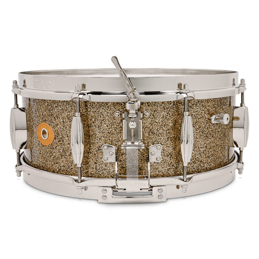 Slingerland Radio King Solid Maple Snare Drum 14x5.5 Gold Glass - Drum Center Of Portsmouth