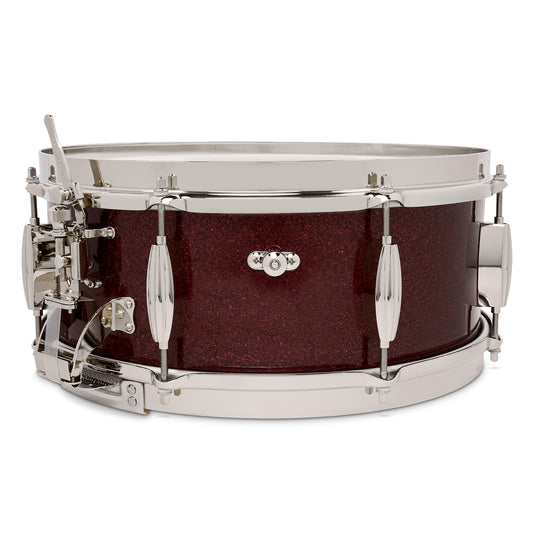 Slingerland Radio King Solid Maple Snare Drum 14x5.5 Maroon Glass - Drum Center Of Portsmouth