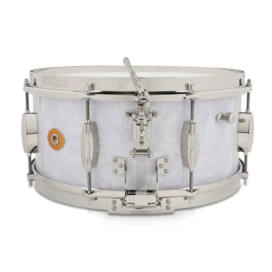 Slingerland Limited Gene Krupa Radio King Snare Drum 14x6.5 White Marine Pearl - Drum Center of Portsmouth