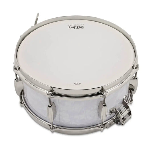 Slingerland Limited Gene Krupa Radio King Snare Drum 14x6.5 White Marine Pearl - Drum Center of Portsmouth
