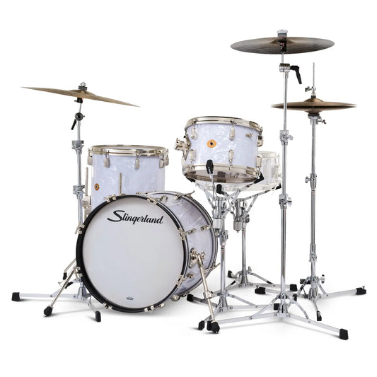 Slingerland Radio King 3pc Drum Set 18/12/14 White Marine Pearl