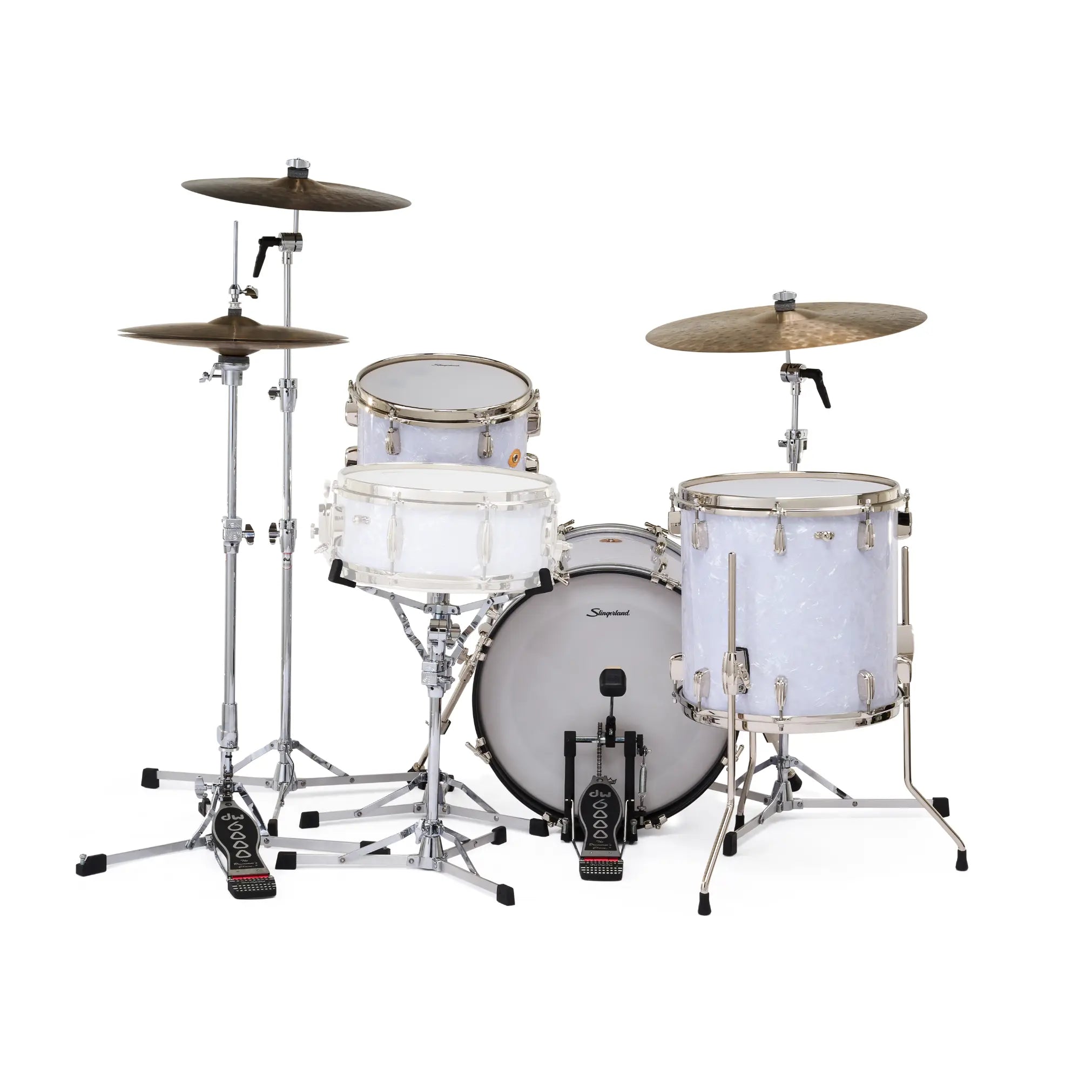 Slingerland Radio King 3pc Drum Set 18/12/14 White Marine Pearl