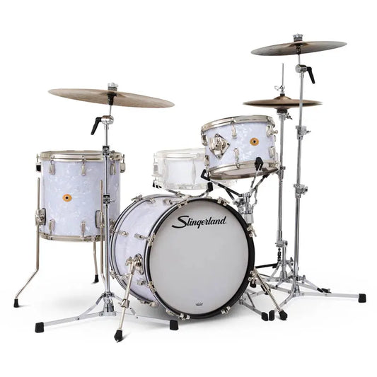Slingerland Radio King 3pc Drum Set 18/12/14 White Marine Pearl