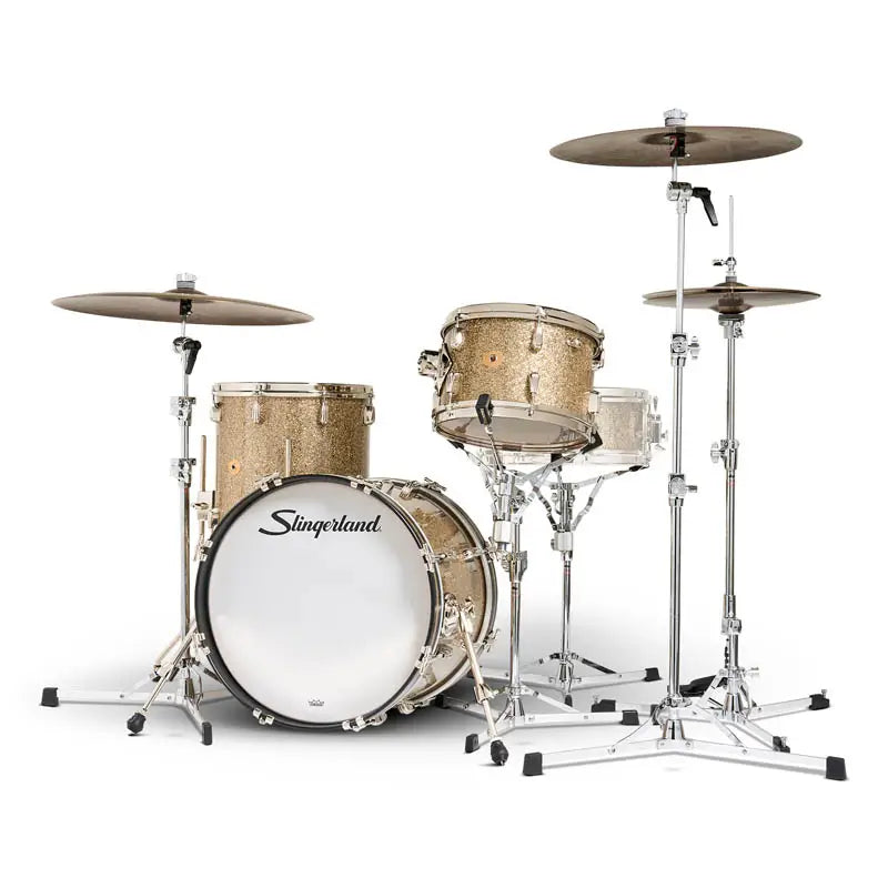 Slingerland Radio King 3pc Drum Set 18/12/14 Gold Glass
