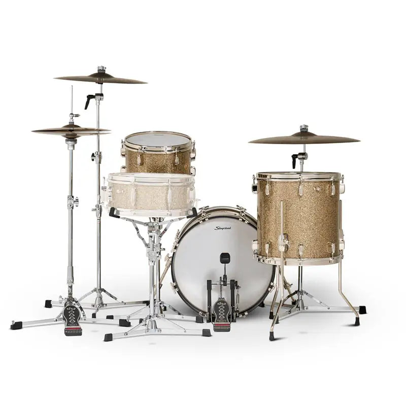 Slingerland Radio King 3pc Drum Set 18/12/14 Gold Glass