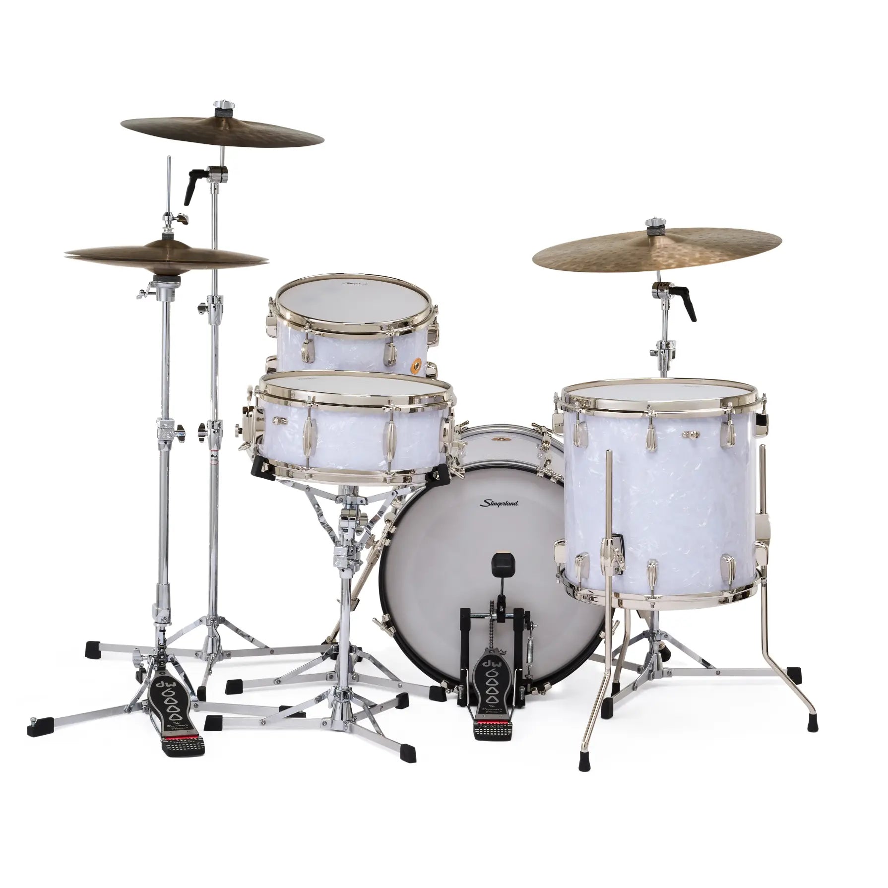 Slingerland Radio King 4pc Drum Set 18/12/14/14 White Marine Pearl