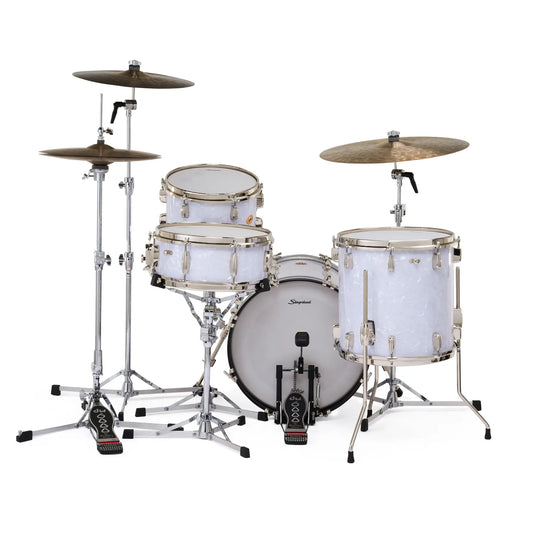 Slingerland Radio King 4pc Drum Set 18/12/14/14 White Marine Pearl