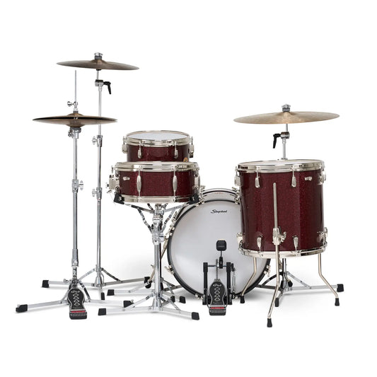 Slingerland Radio King 4pc Drum Set 18/12/14/14 Maroon Glass