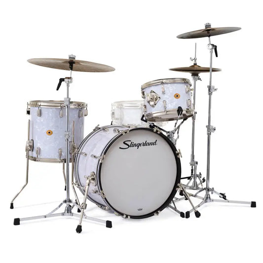 Slingerland Radio King 3pc Drum Set 20/12/14 White Marine Pearl