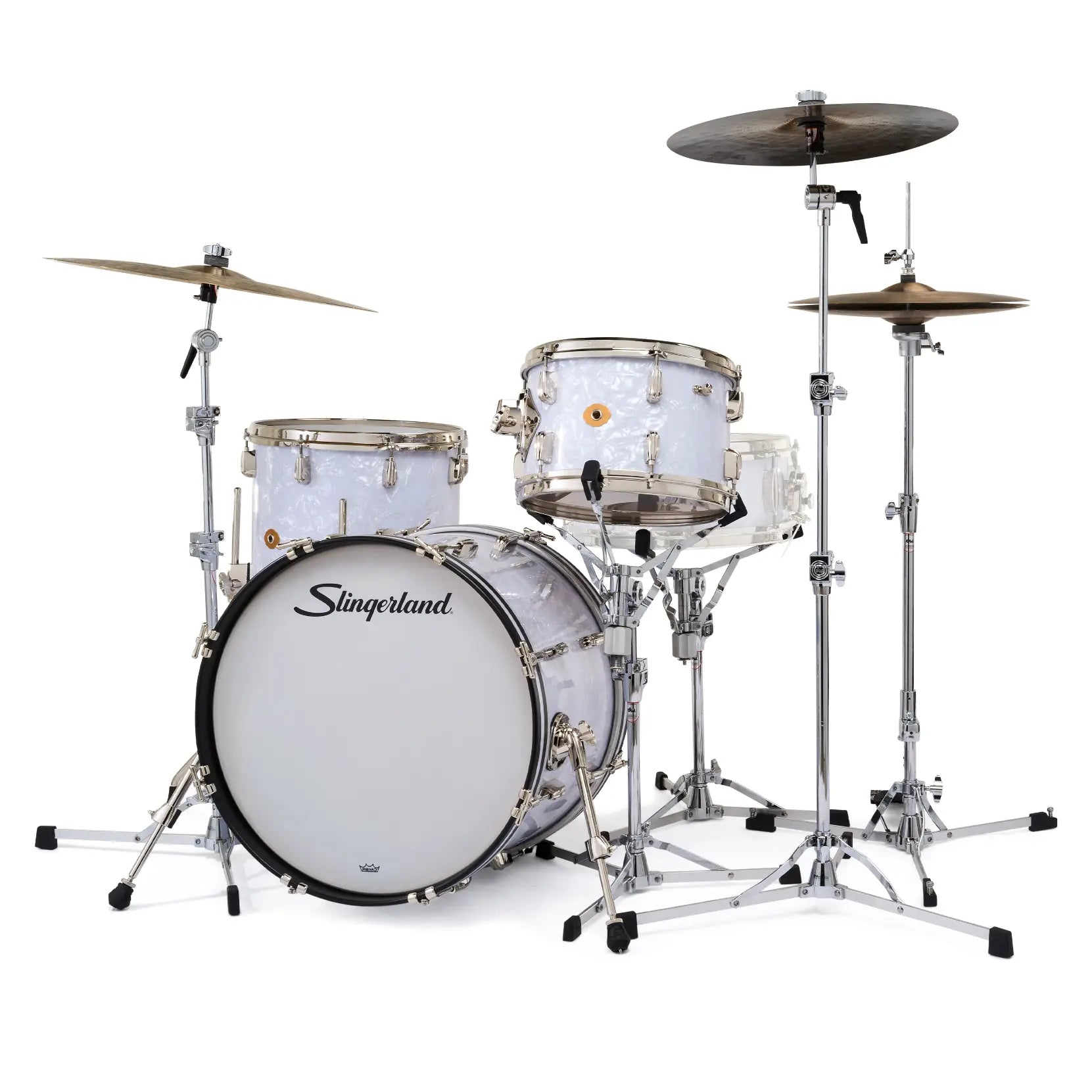 Slingerland Radio King 3pc Drum Set 20/12/14 White Marine Pearl
