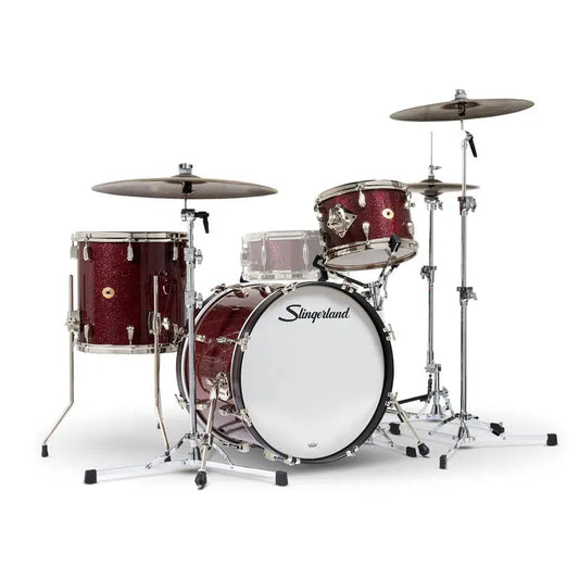 Slingerland Radio King 3pc Drum Set 20/12/14 Maroon Glass