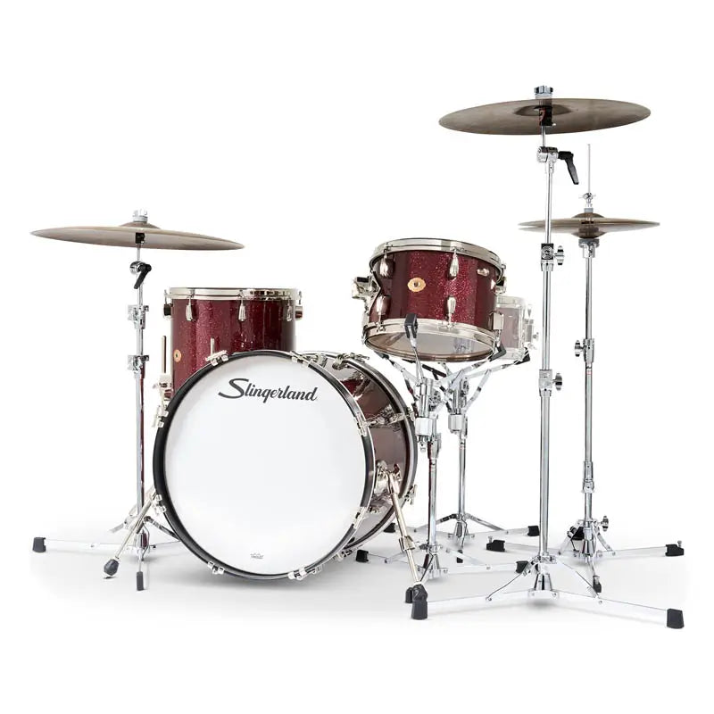 Slingerland Radio King 3pc Drum Set 20/12/14 Maroon Glass