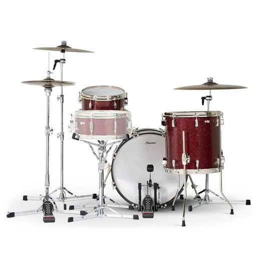 Slingerland Radio King 3pc Drum Set 20/12/14 Maroon Glass