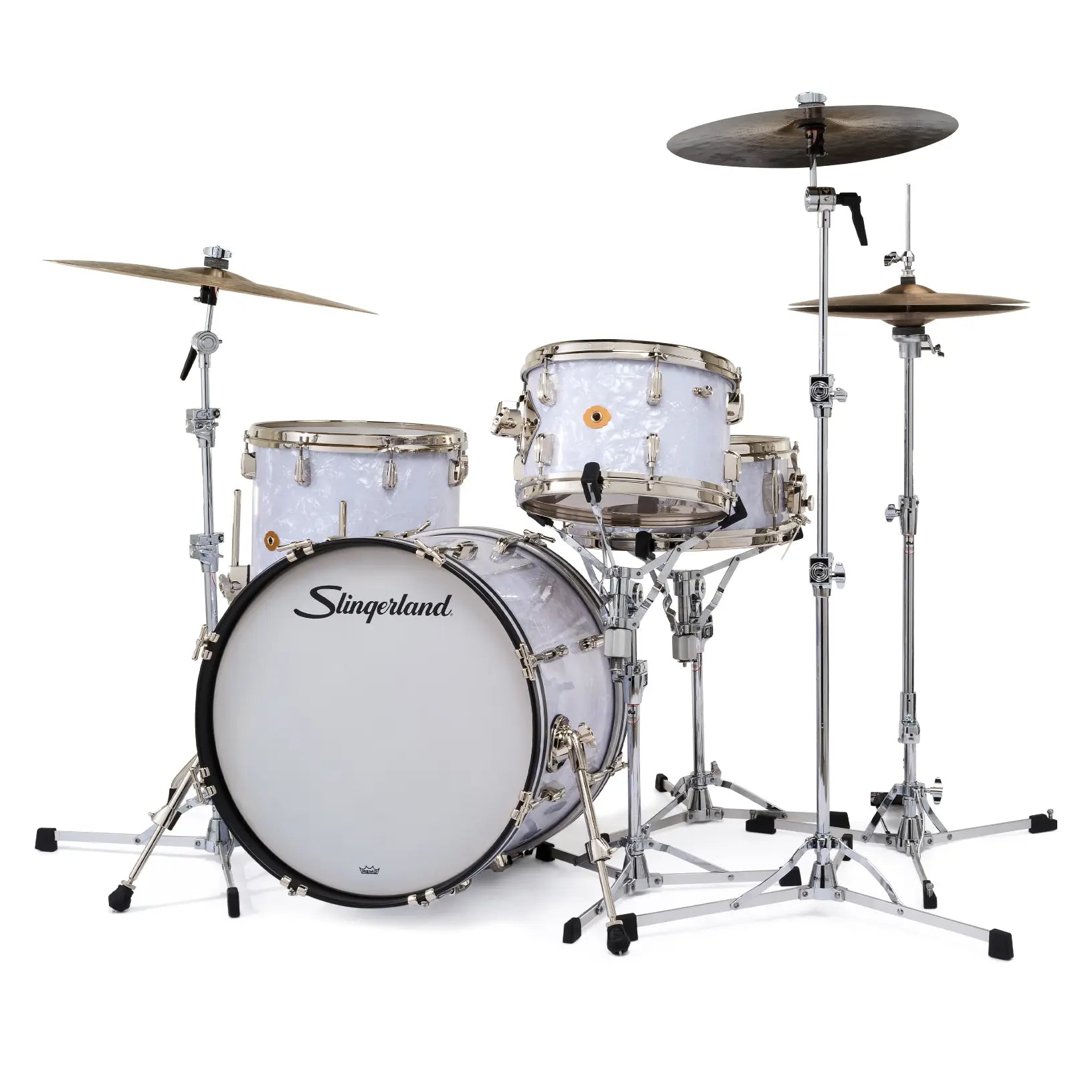 Slingerland Radio King 4pc Drum Set 20/12/14/14 White Marine Pearl