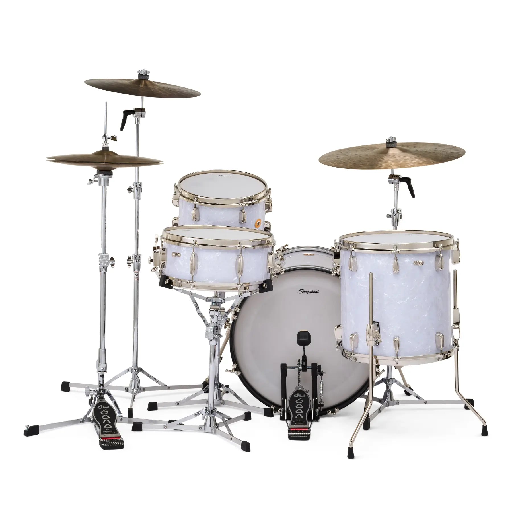 Slingerland Radio King 4pc Drum Set 20/12/14/14 White Marine Pearl
