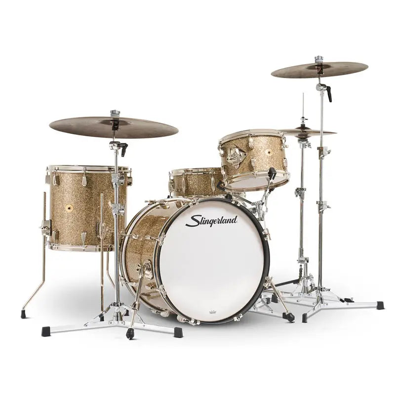 Slingerland Radio King 4pc Drum Set 20/12/14/14 Gold Glass