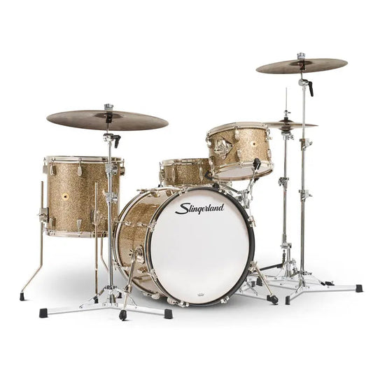 Slingerland Radio King 4pc Drum Set 20/12/14/14 Gold Glass