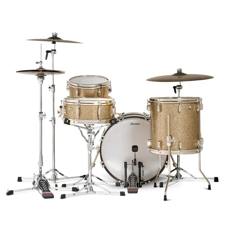 Slingerland Radio King 4pc Drum Set 20/12/14/14 Gold Glass