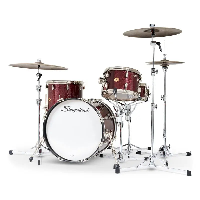 Slingerland Radio King 4pc Drum Set 20/12/14/14 Maroon Glass