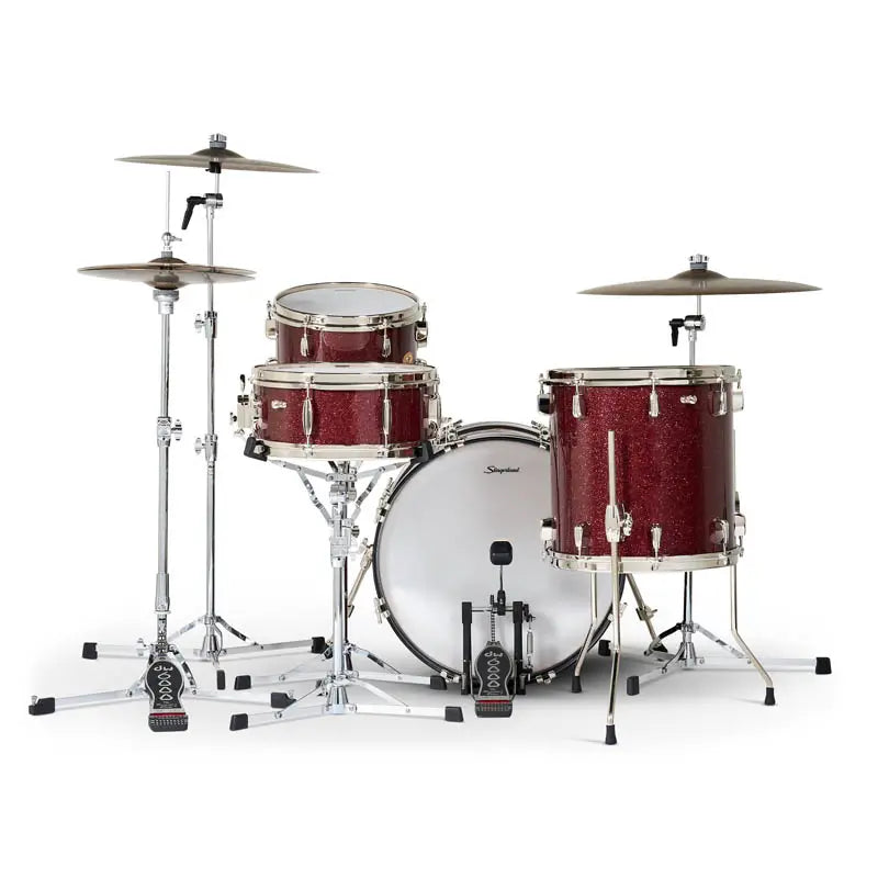 Slingerland Radio King 4pc Drum Set 20/12/14/14 Maroon Glass