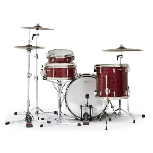 Slingerland Radio King 4pc Drum Set 20/12/14/14 Maroon Glass