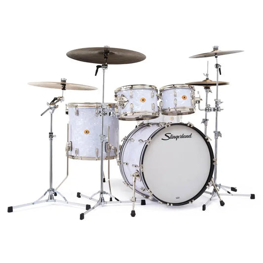 Slingerland Radio King 3pc Drum Set 22/13/16 White Marine Pearl