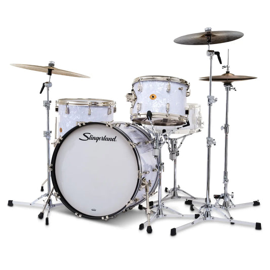 Slingerland Radio King 3pc Drum Set 22/13/16 White Marine Pearl