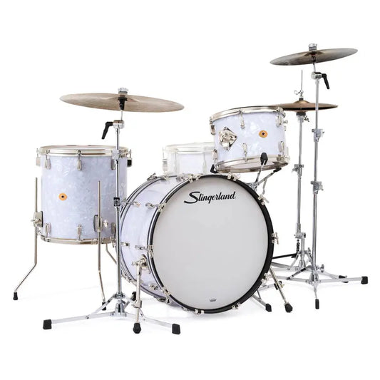 Slingerland Radio King 4pc Drum Set 22/10/12/16 White Marine Pearl